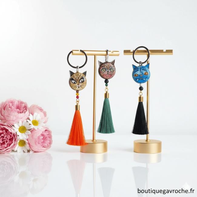 Bijou porte cl&eacute; La Tribu des Chats