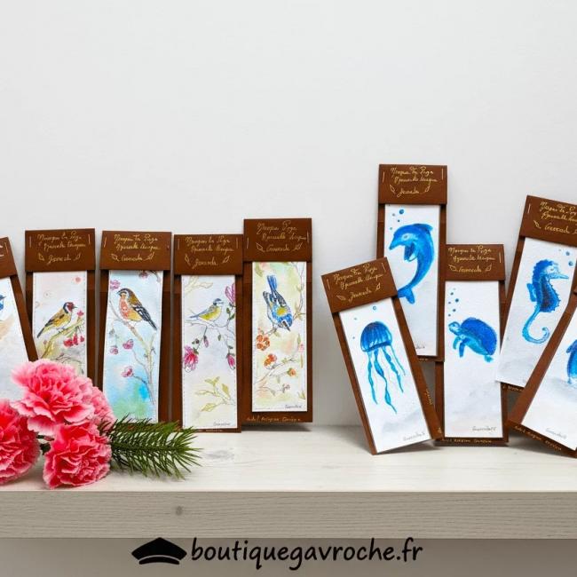 Lot de 2 Marque-Pages au choix pour grand livre