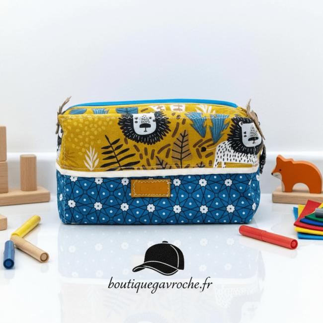 Trousse Fort comme un LION en cretonne