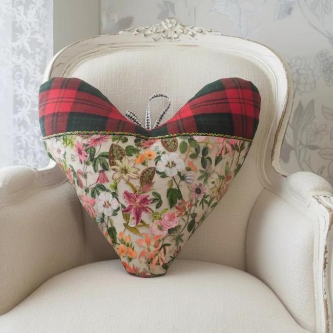 Coussin Pr&egrave;s de mon coeur, compatible noces de cretonne