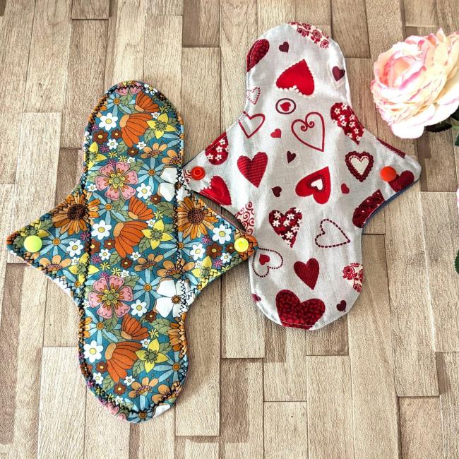 Serviette Hygiénique de Nuit Réutilisable &#8211; Coton &#038; Zorb