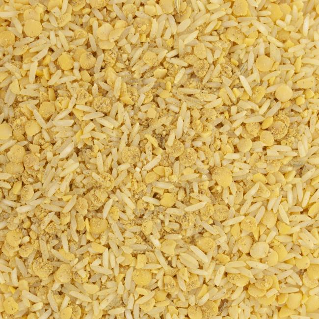 RIZ AUX LENTILLES JAUNES SAUTE A L’INDIENNE BIO
