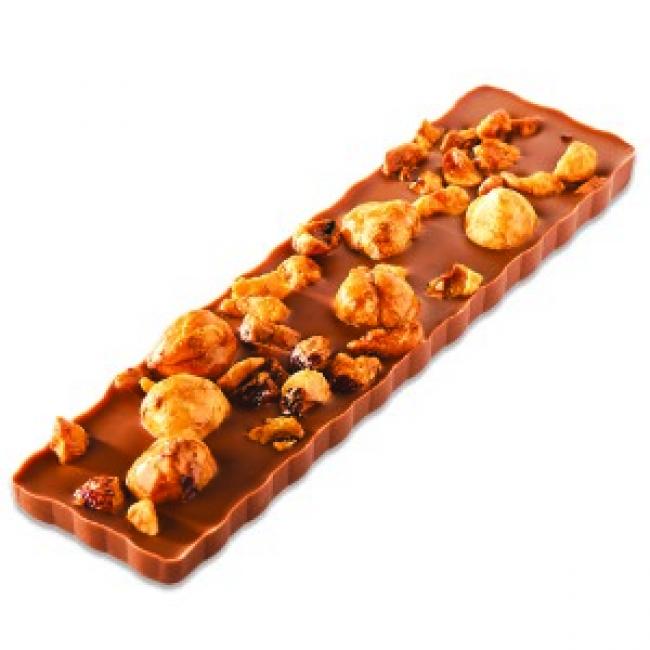 BARRE CHOCOLAT LAIT NOISETTES CARAMELISEES