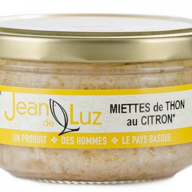 MIETTES DE THON GERMON HUILE D’OLIVE CITRON BIO 140G