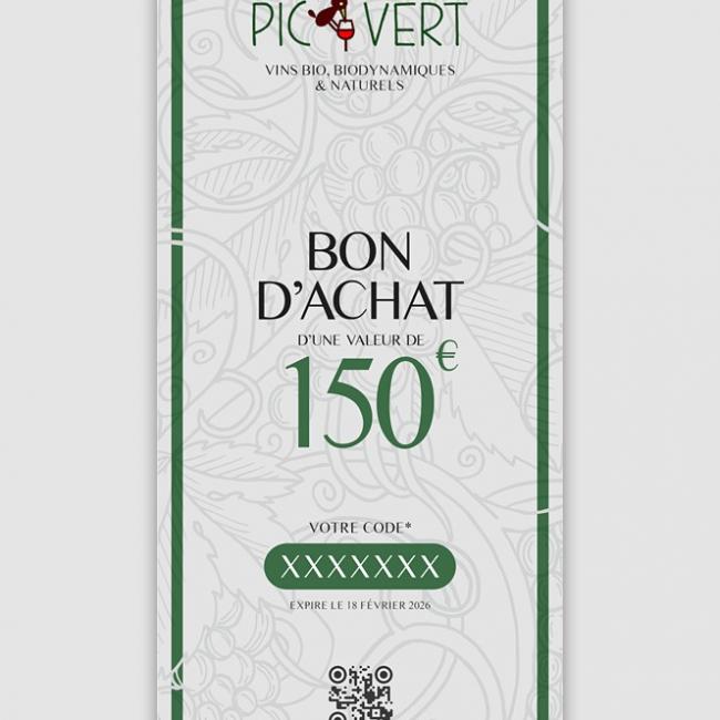 Bon d’achat de 150.00 €