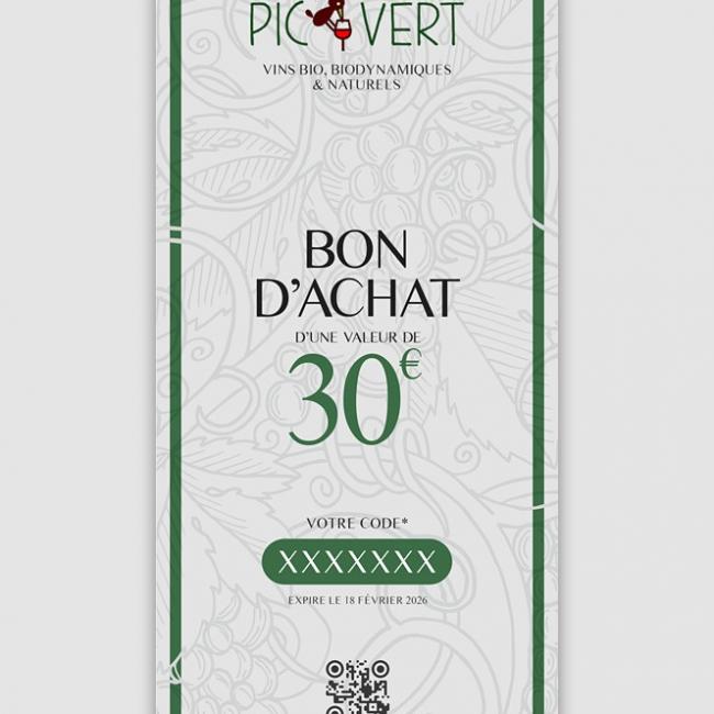 Bon d’achat de 30.00 €