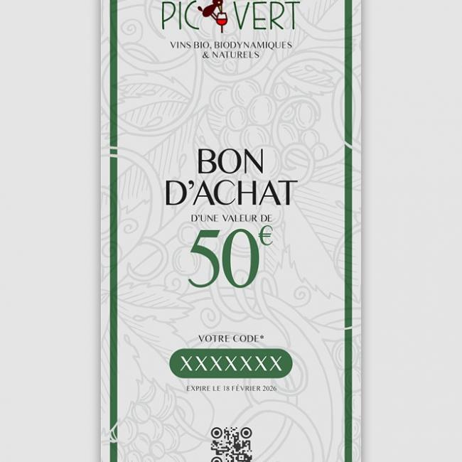 Bon d’achat de 50.00 €