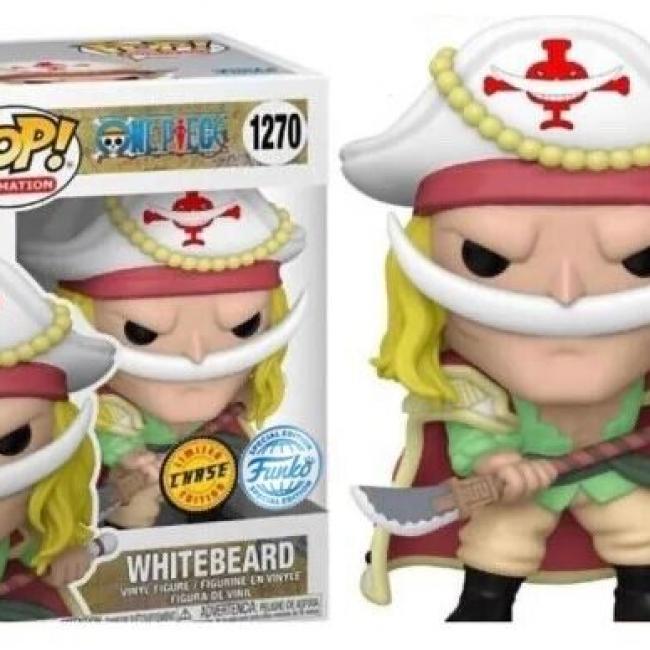 ONE PIECE LUFFY Figurine WHITEBEARD BARBE BLANCHE CHASE N° 1270 FUNKO POP DISPO