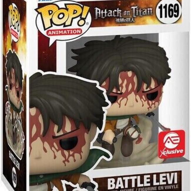 SNK ATTACK ON TITAN Figurine BATTLE LEVI EXCLUSIVE N° 1169 POP FUNKO DISPO