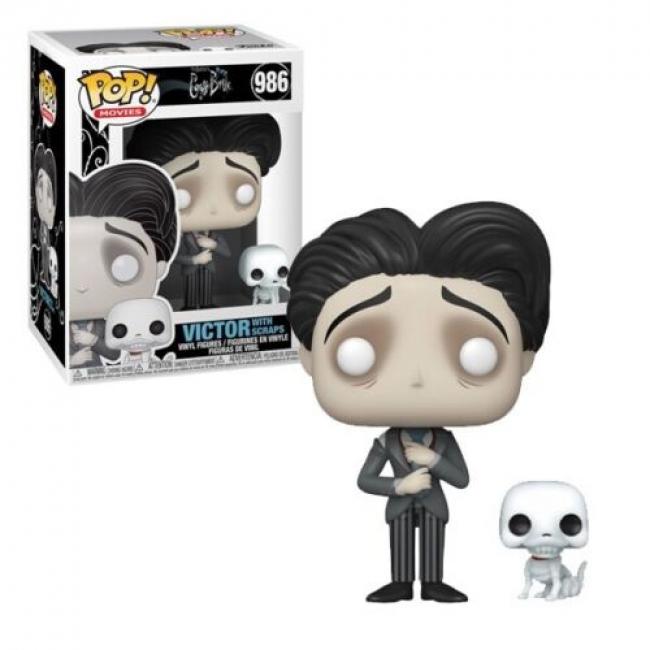 TIM BURTON CORPSE BRIDE Figurine VICTOR &#038; SCRAPS N° 986 &#8220;POP&#8221; FUNKO