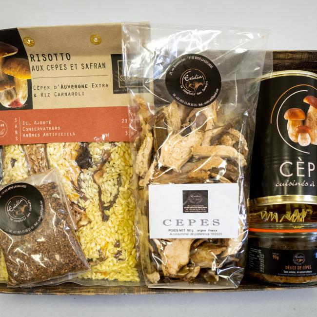 Coffret autour du cèpes N°2 - Coffret autour du cèpes safran