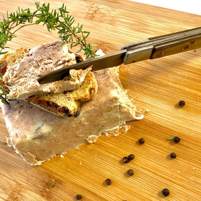 Rillettes de canard au foie de canard