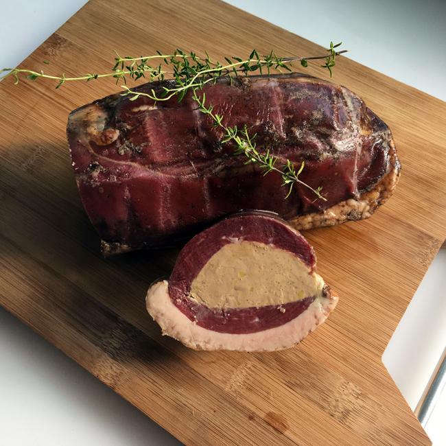 Magret fourré au foie de canard