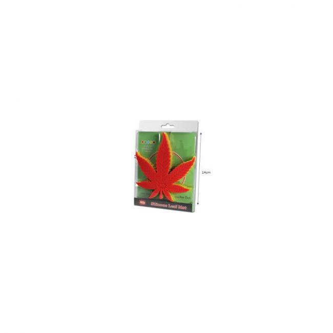 Sous verres x4 en silicone feuilles de cannabis