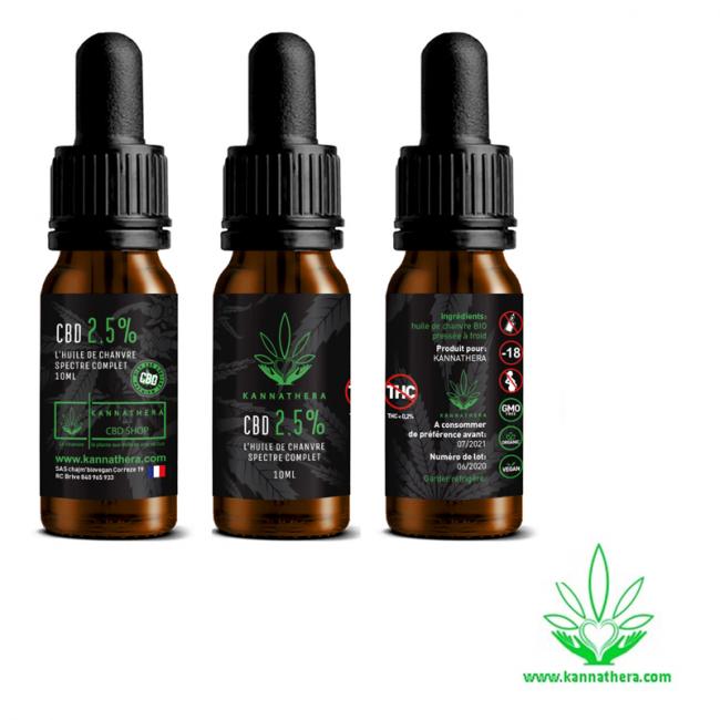 Huile CBD 5% Kannathera 10ml