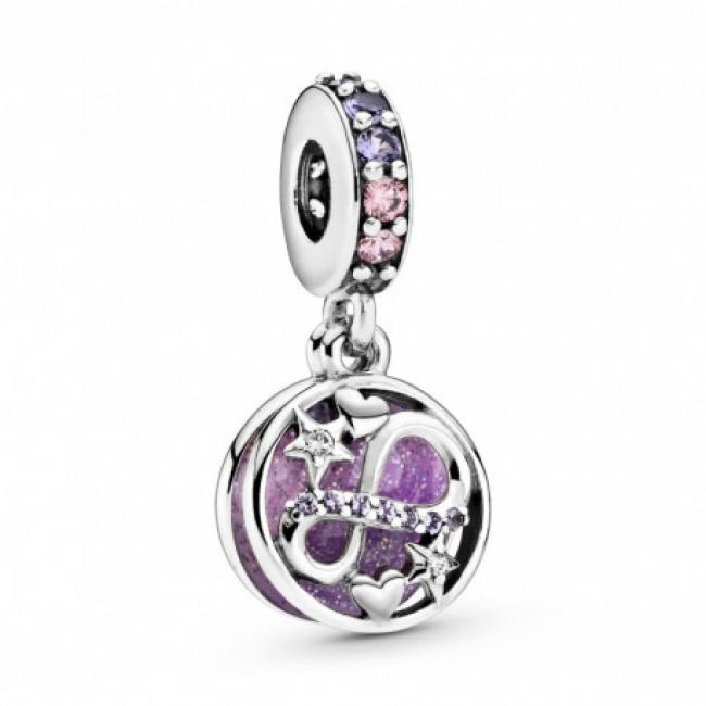 Charm Pendant Coeurs & Etoiles Infini Scintillant PANDORA MOMENTS