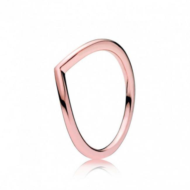 Bague Chevron Classique Couleur Rose Taille 54