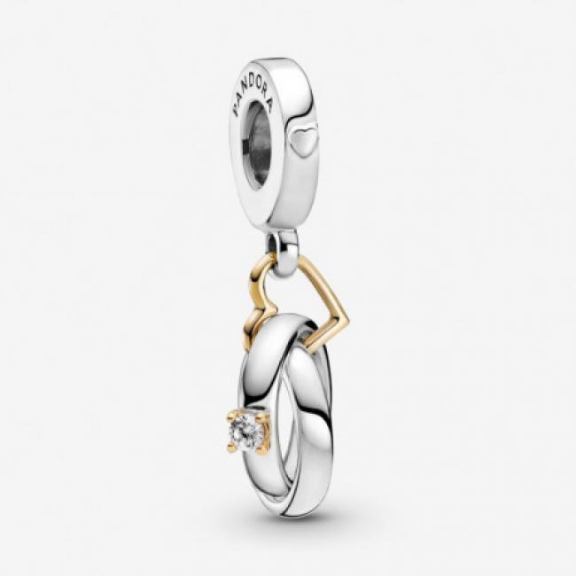 Charm Pendant Alliances bicolore PANDORA MOMENTS