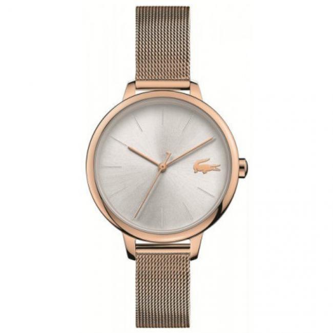 Montre Femme CANNES Lacoste, acier PVD Rose cadran argente