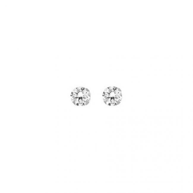 Boucles d'Oreilles Femme Raffinée Argent et Pierre Collection Solitaire