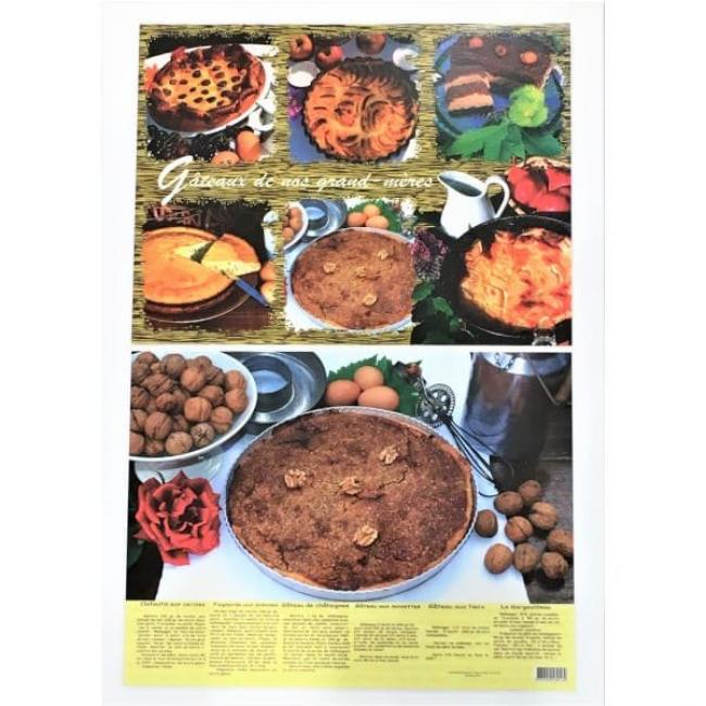 Set de Table plastifié Recettes sucrées de Corrèze