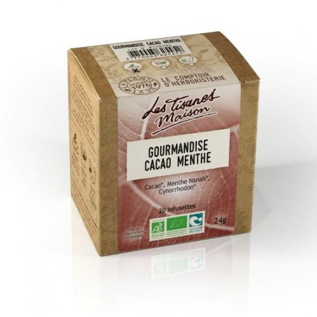 Tisane Gourmandise Cacao Menthe Bio Infusettes