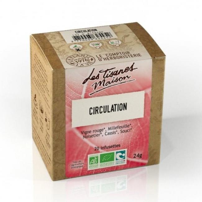 Tisane Circulation Bio Infusettes du Comptoir d’Herboristerie