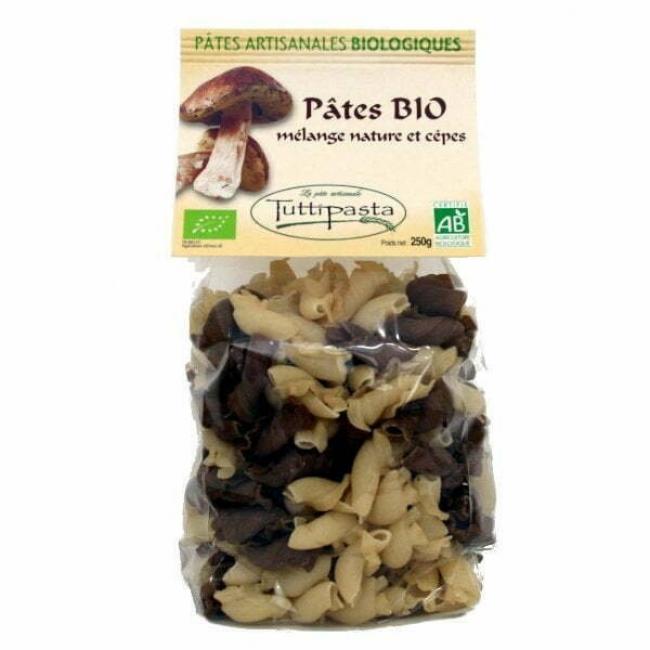 Pâtes artisanales Bio Nature et Cèpes de Tutti Pasta