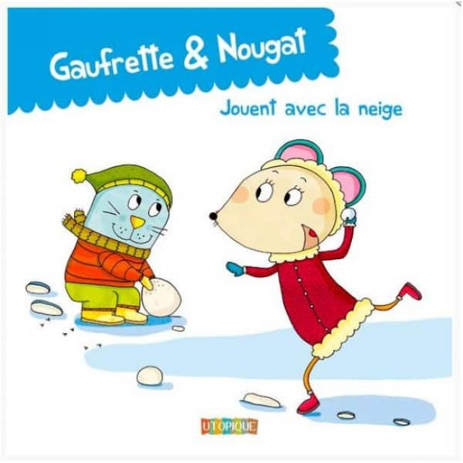 Gaufrette et Nougat jouent avec la Neige