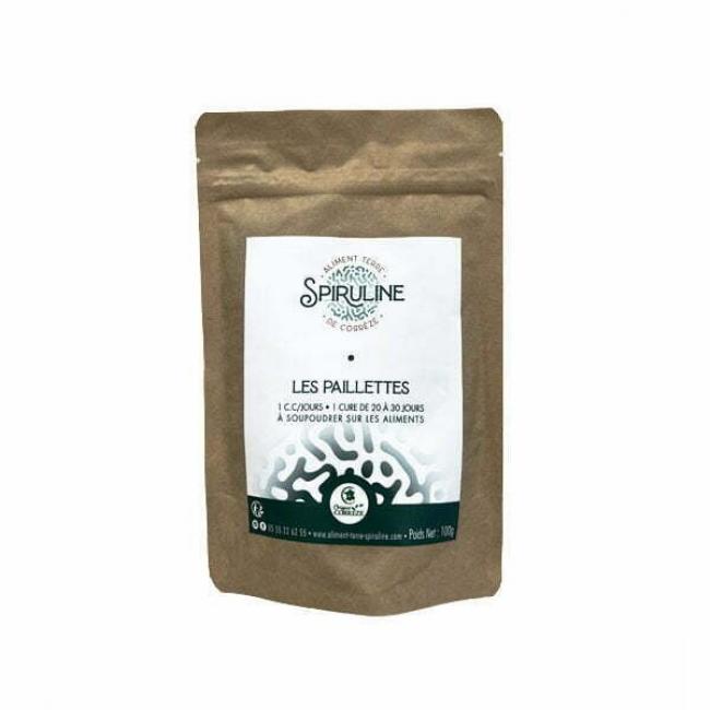 Spiruline en Paillettes Sachet de 100 g