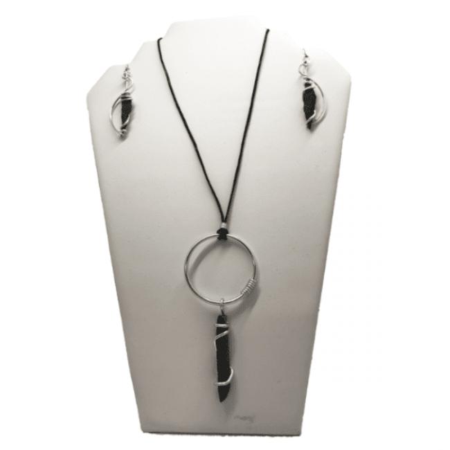 Parure en Ardoise de Travassac « Tourbillon »