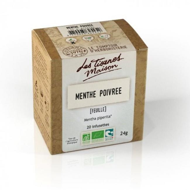 Tisane Menthe poivrée digestive Bio