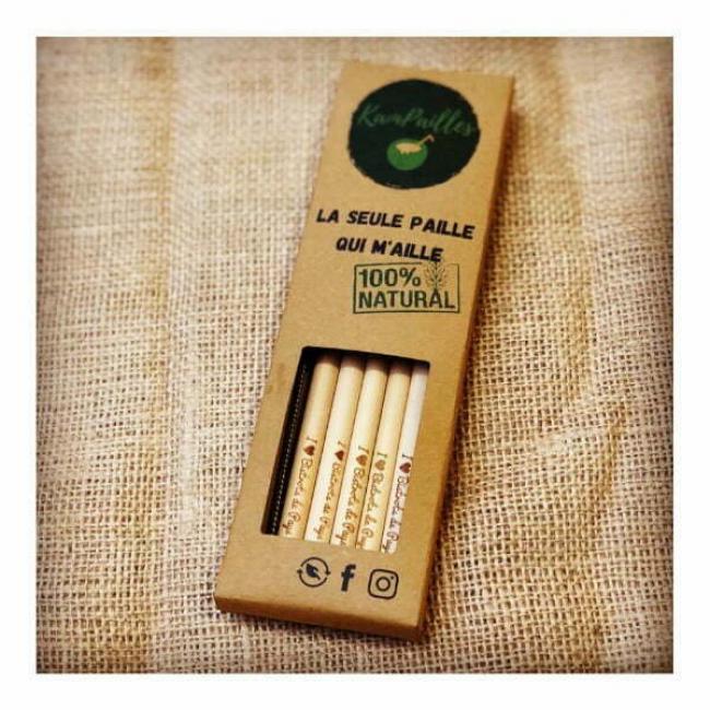Pailles en Bambou réutilisables