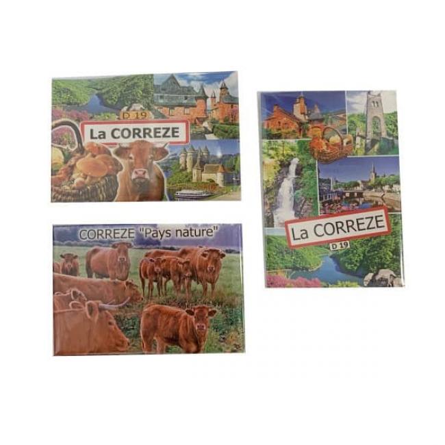 Lot de 3 Magnets Corrèze