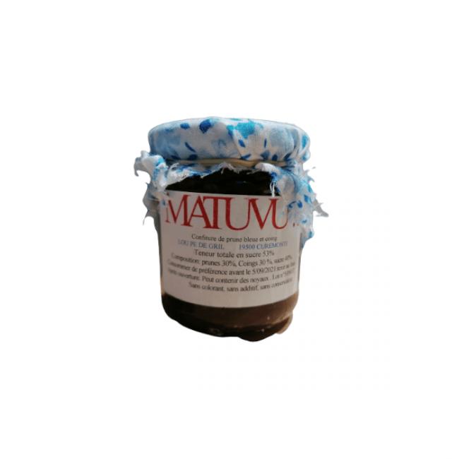 Confiture Matuvu Prune Bleue et Coing