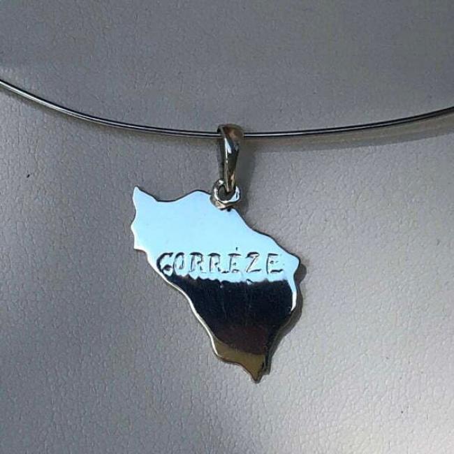 Pendentif Carte de Corrèze