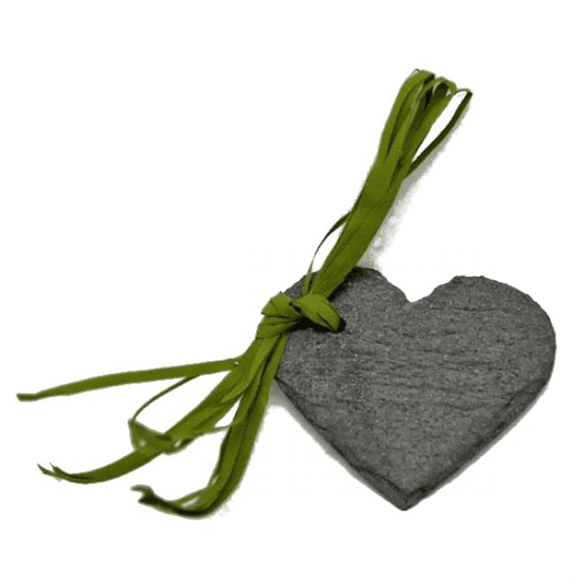 Marque-place Porte-nom Coeur en Ardoise