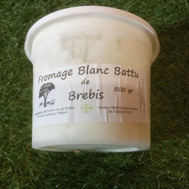 Fromage blanc battu brebis 500g