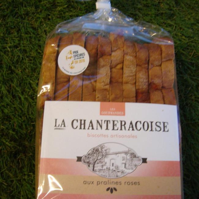Biscottes aux pralines roses