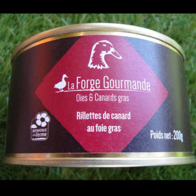 Rillettes de canard au foie gras