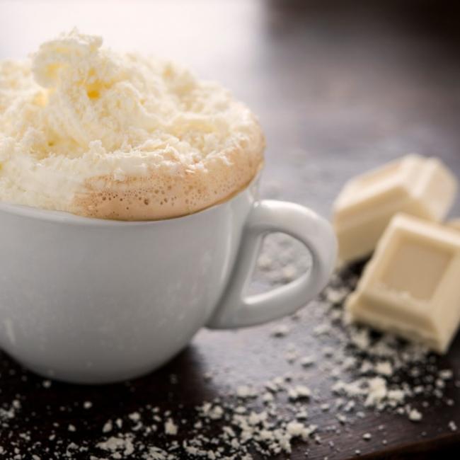 Chocolat chaud blanc