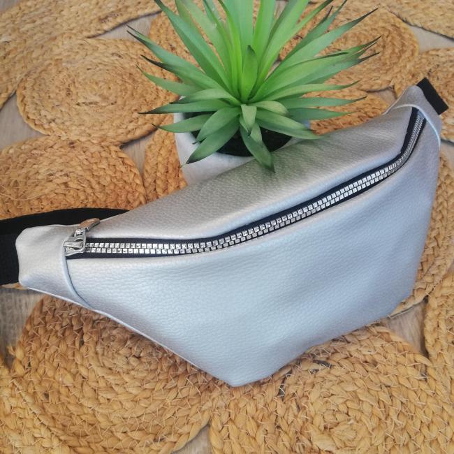 Sac Banane Argenté