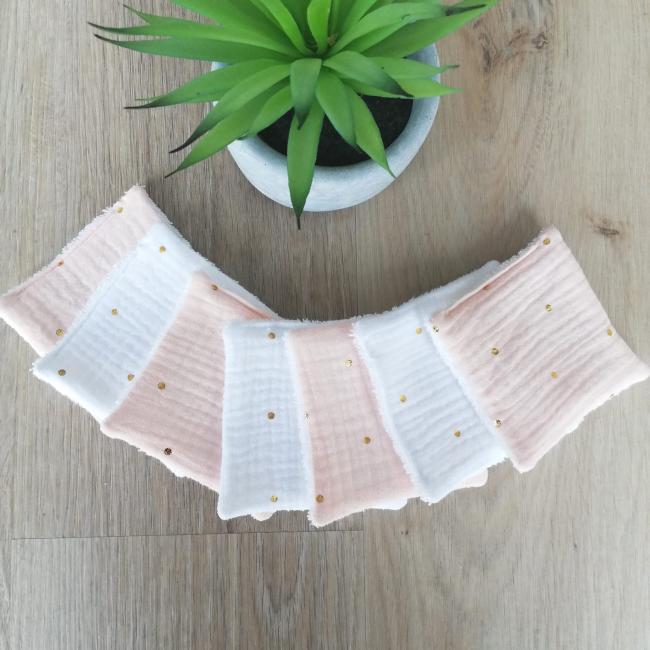 Semainier de Lingettes lavables - Composer les vôtres - 100% personnalisable