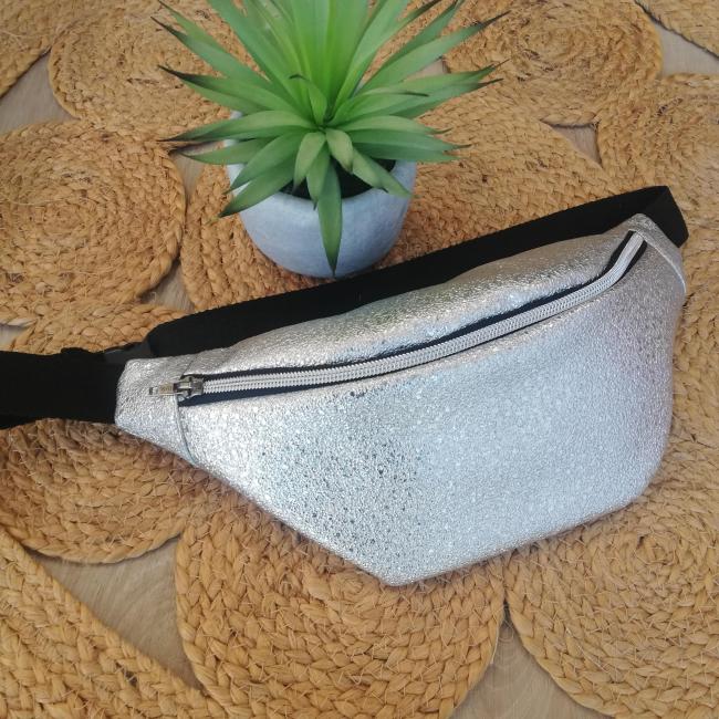 Sac Banane Argenté