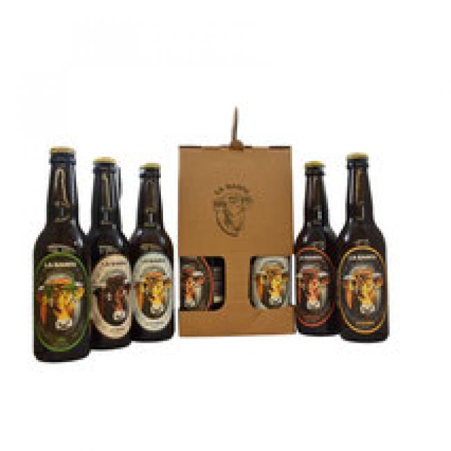Coffret 5 Bières artisanales La Banou 33 cl