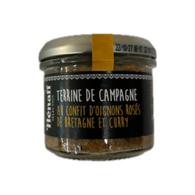 Terrine de campagne au confit oignons rosés de Bretagne et curry