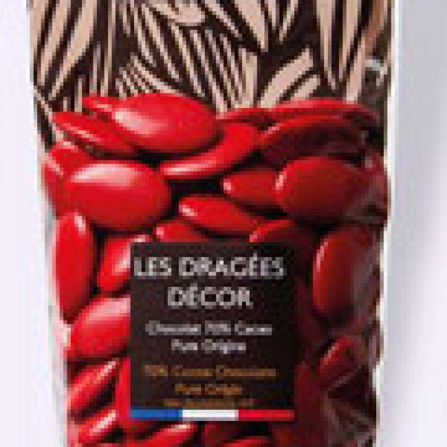 Dragées Décor Rouge Christmas 250g