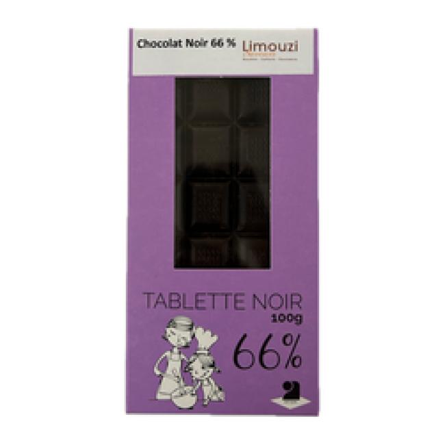 Tablettes de chocolat noir 66% 100g