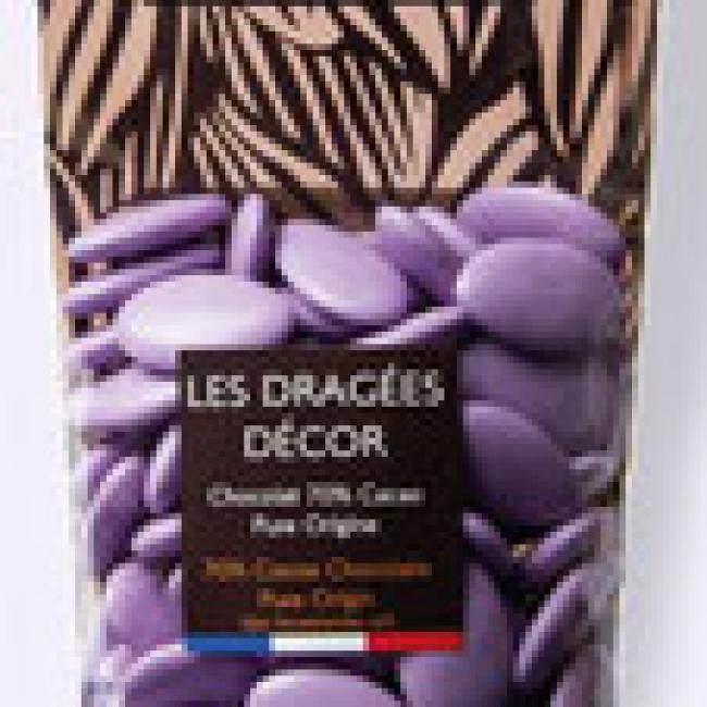 Dragées Décor Mauve 250g
