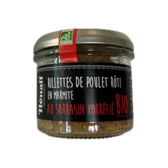 Rillettes de poulet rôti en marmite au sarrasin torréfié BIO